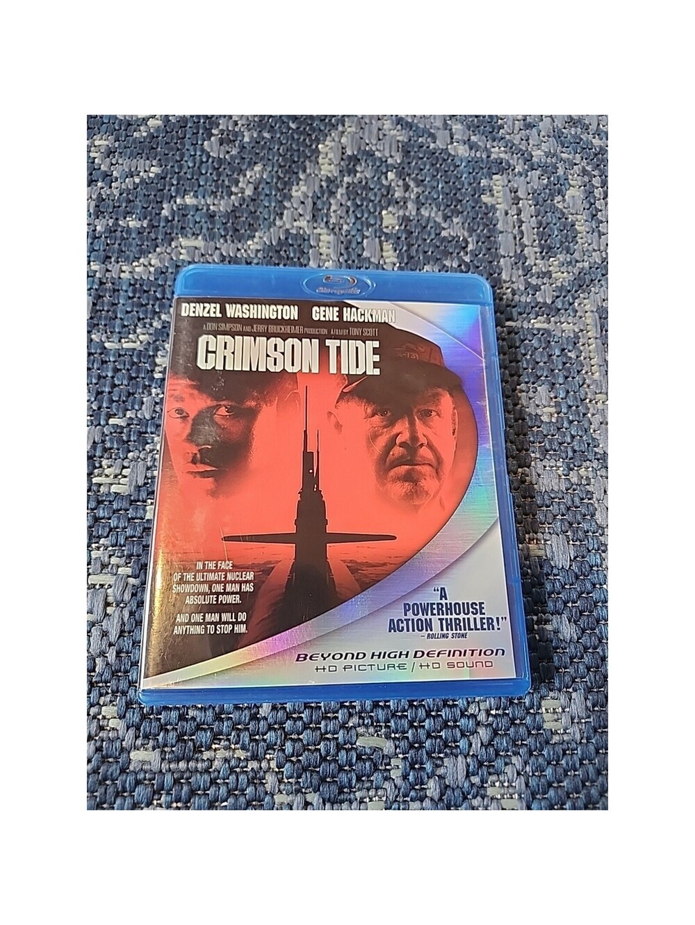 Crimson Tide (Blu-ray, 1995) OOP HTF Rare Excellent Condition Clean